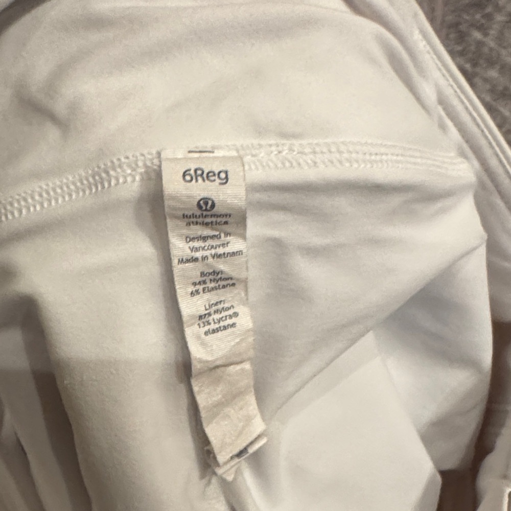 Lululemon White Pace Rival Skirt - Picture 6 of 7